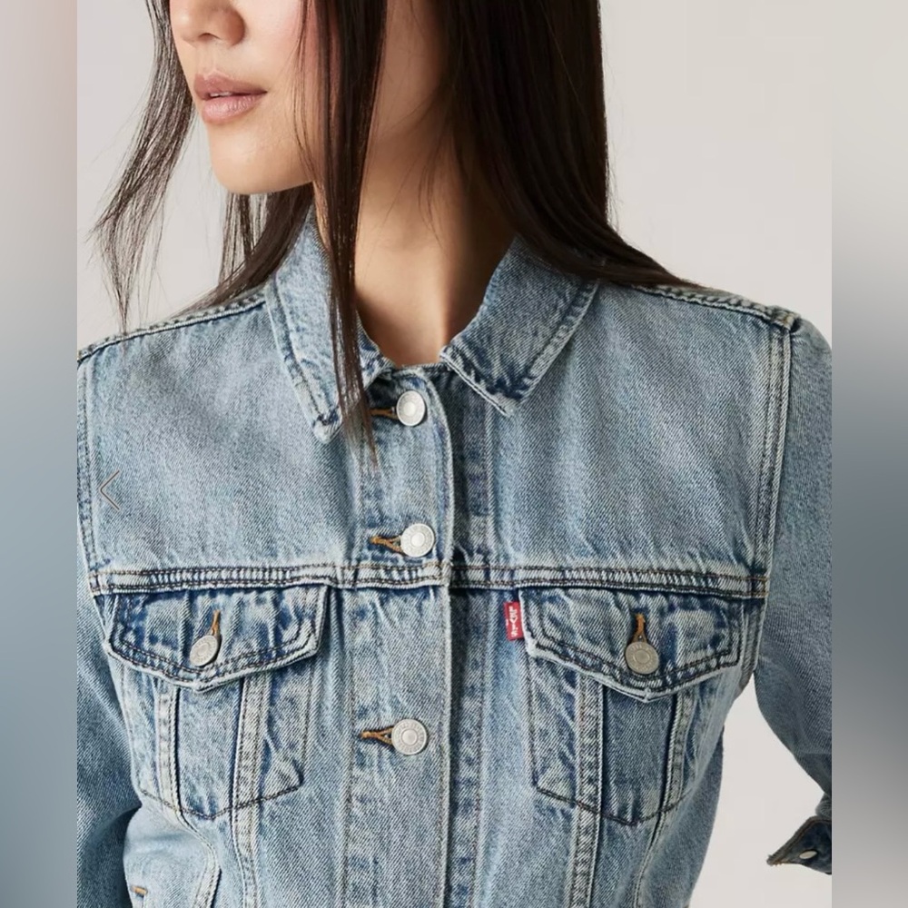 ⭐️Host Pick⭐️ NWT Levi's Light Blue Denim Trucker Jacket women’s small - Picture 3 of 14